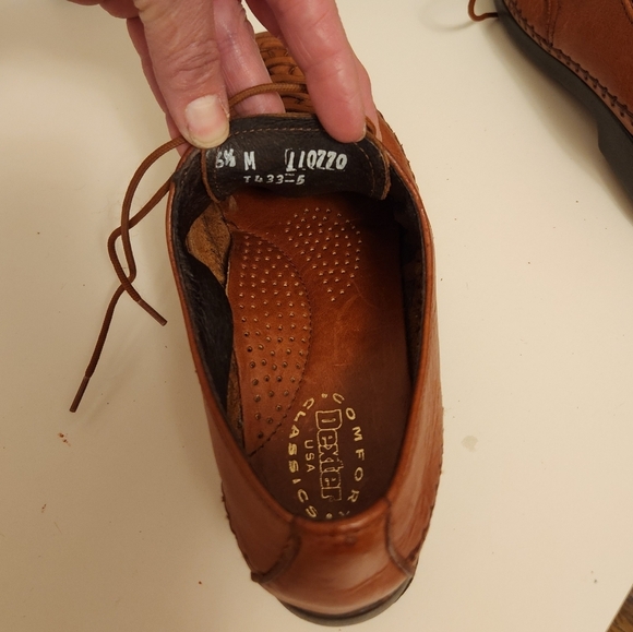 Brown Dexter Leather Comfort Shoe Size 6.5 - Picture 4 of 7